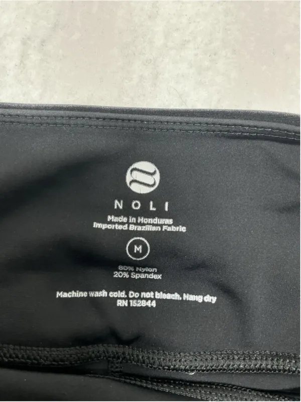 Womans Excellent Noli Pullon Leggings Size Medium Black Compression - Image 4