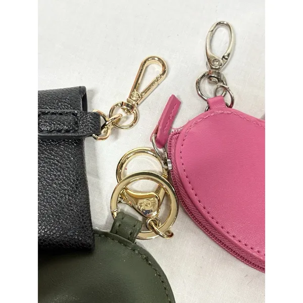 Lot of 3 Keychains Mini Coin Purses Itzy Ritzy Rainbow Bath and Body Works Heart - Image 7