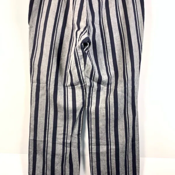 Brooks Brothers 346 Pants Women 14 Striped Wide Leg Linen Blend Casual - Image 7