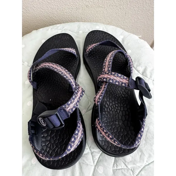 Chaco Black/Pink/Blue Strappy Sandals Women's US 11 Synthetic Adjustable - Image 10