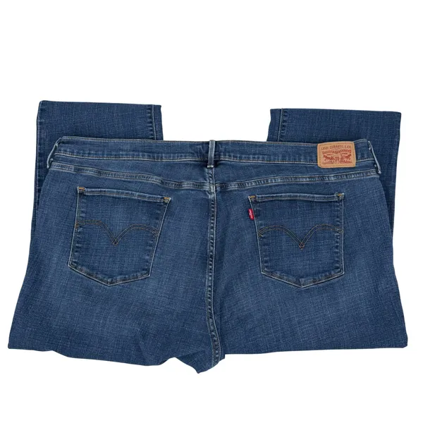 Levi's 414 Classic Straight Jeans Women 24W Blue Excellent Stretch Denim Classic - Image 3