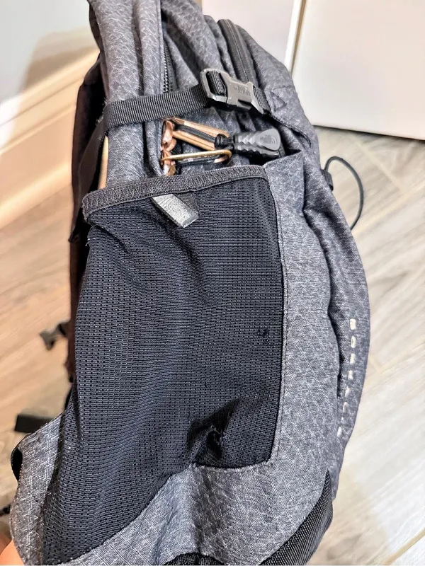 The North Face Borealis Laptop Backpack Black, Gray & Rose Gold - Image 11