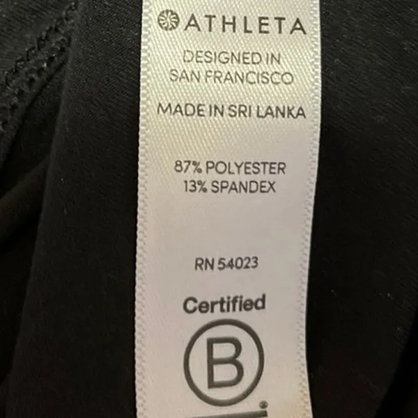 Athleta Black Racerback Scoop Neck Athletic Running Gym Workout Tank Top Size S - Image 4