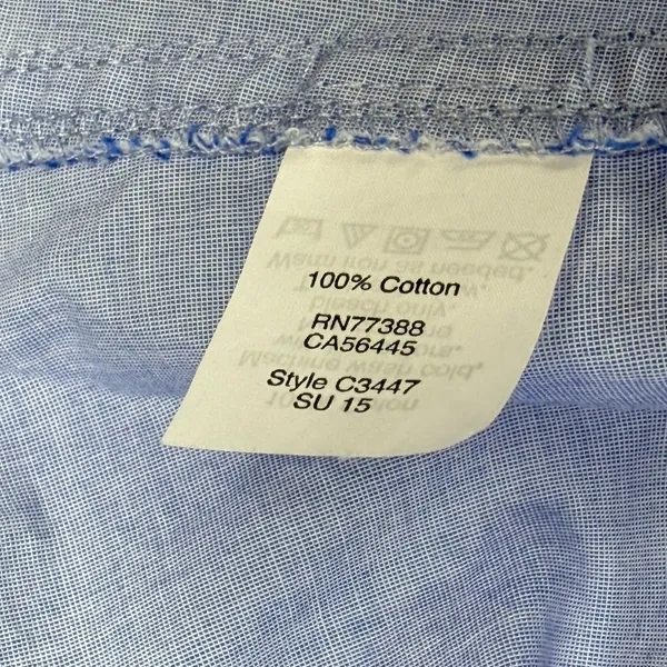 Madewell Womens‎ Blue Cotton Shirt Dress Size S Short Sleeve Collared Casual - Image 5