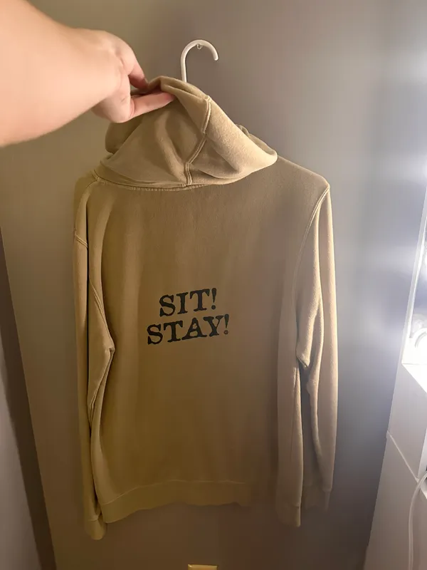 Stray dog hoodie Tan Size M - Image 2