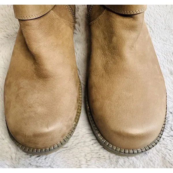Gentle‎ Souls by Kenneth Cole Women's Buckled Up Moto Boot Size 7M Tan Brown - Image 4
