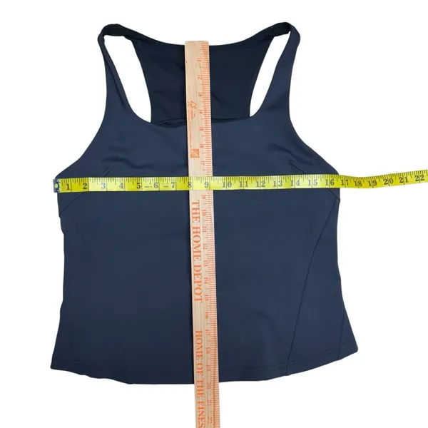 Lululemon InStill Tank Top Black Racerback Shelf Bra Square Neck Nulu Size 12 - Image 12