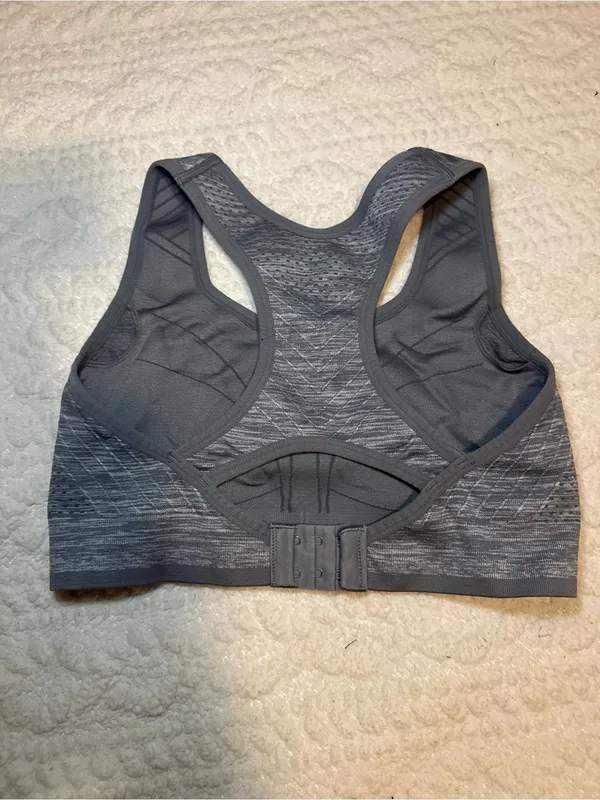 Avia Sports Bra Grey Racerback Medium - Image 3