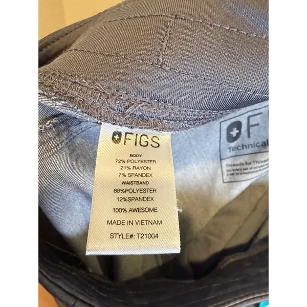 FIGS Technical Collection Kade Cargo Graphite Grey Scrub Pants Size XS T21004 - Image 3