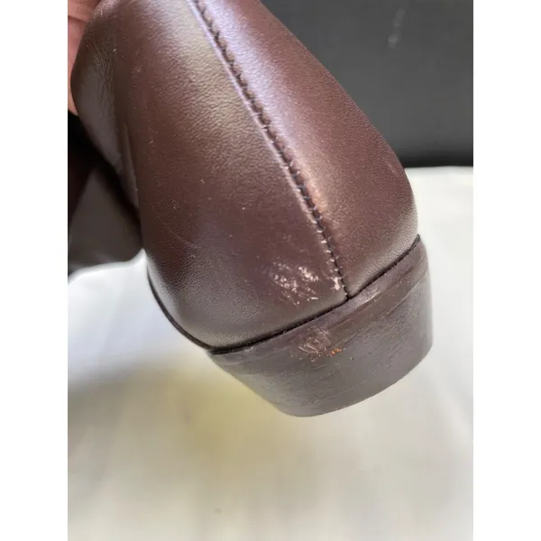 Women's Brown Leather Riding Boots / Shoes Size 7 SKU 5614 - Image 7