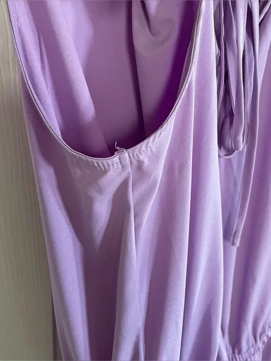 Lilac Sleeveless Ruffle Dress size XL - Image 4
