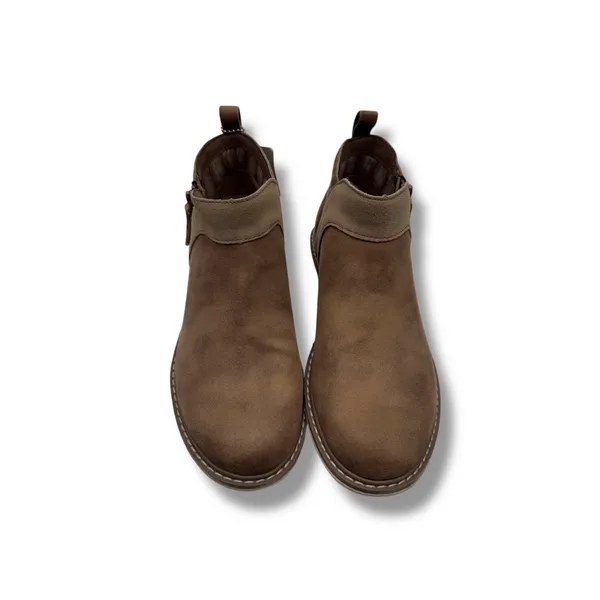 Skechers NWT Arch Fit Ankle Boots 7‎ Brown Mush Comfort Casual Zip - Image 2