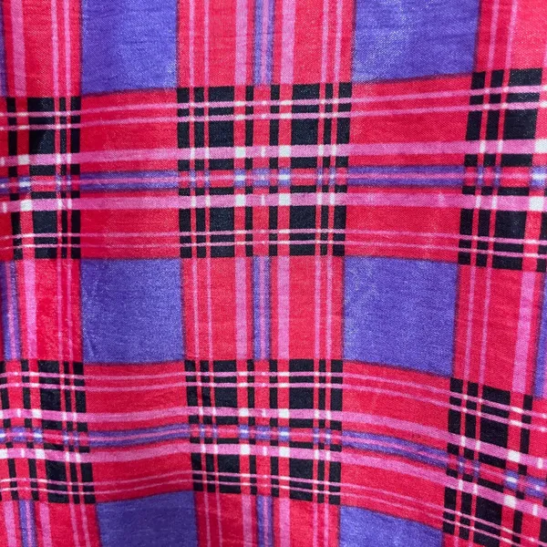 Vintage Jacket Plaid Nylon Pink Purple Zip-Up Windbreaker Lined Retro Women 90s - Image 11