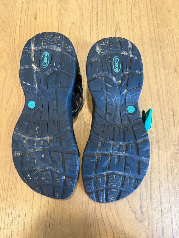Green and Black Chacos Women’s  - Image 3