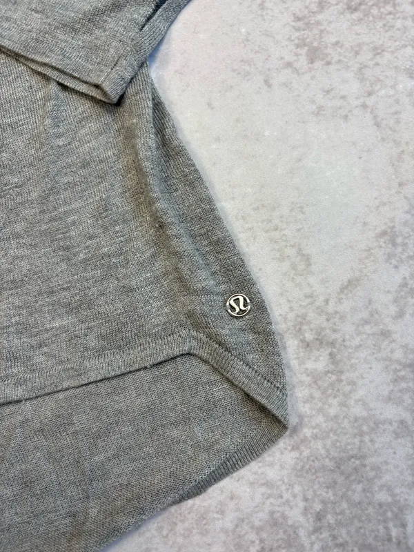 Lululemon Yin Time Boolux Long Sleeve in Heathered Medium Grey - Image 2