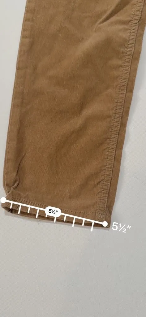 A Pea in the Pod Maternity Tan Brown Corduroy Pants with Secret Fit Belly Panel - Image 6