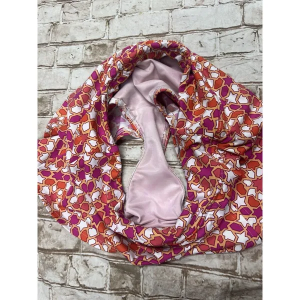 Lands'‎ End Women's 2 Pink Orange Yellow Medallion Swim Skirt Modest XS - Image 5