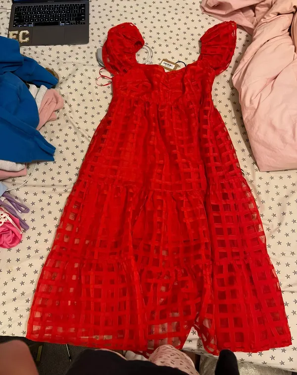 Vestique Red Dress - Image 2