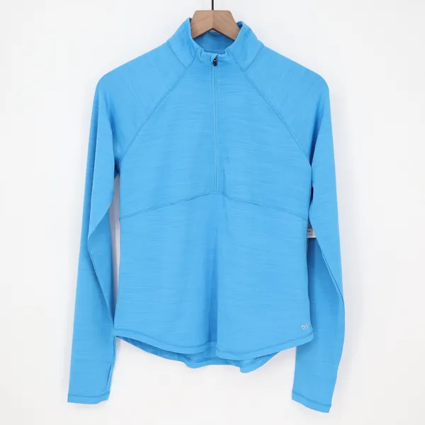 DSG Womens Movement 1/4 Zip Pullover Aqua Blue Heather Small NWT - Image 2