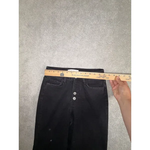 Vervet Flying Monkey Black Wide Leg Crop Jeans Button 26‎ - Image 7
