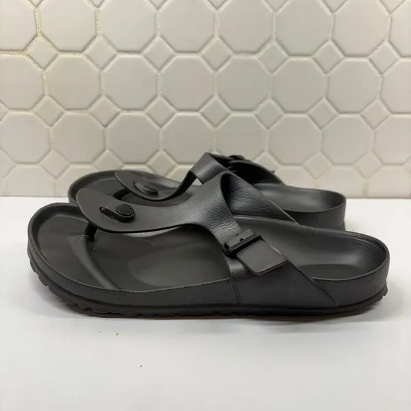 Birkenstock Gizeh EVA Sandals Women 39 Black Lightweight Waterproof Flip Flop - Image 2