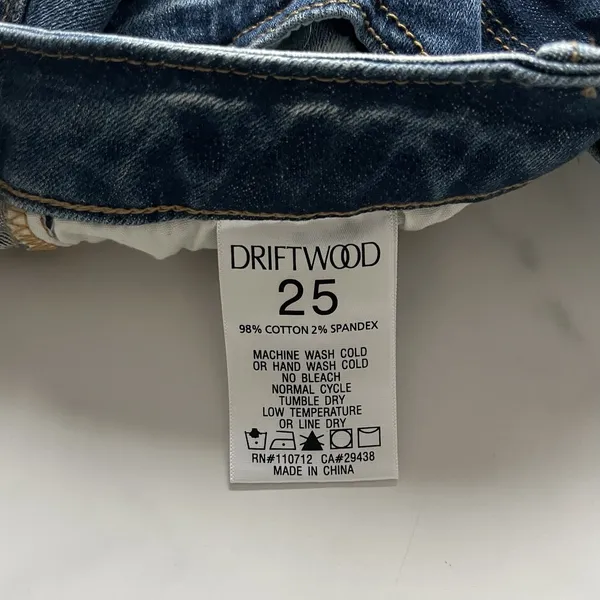 Anthropologie DRIFTWOOD Kelly Bootcut Jeans 25 Floral Embroidery Mid Rise Boho Cowgirl Chic - Image 10
