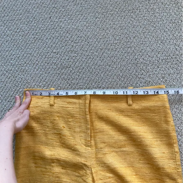 NEW J. McLaughlin Keller Relaxed Fit Clasp Fly Pant Trousers Marigold Size 4 NWT - Image 6