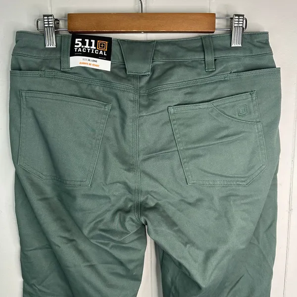 5.11 Tactical Wyldcat Pant Womens 10 Long Thyme Green Skinny Moto Zip NWT - Image 3