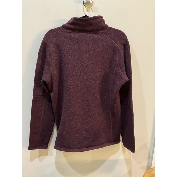 Patagonia Better Sweater Womens Plum 1/4 Zip Fleece Size XL Preppy Outdoors - Image 3