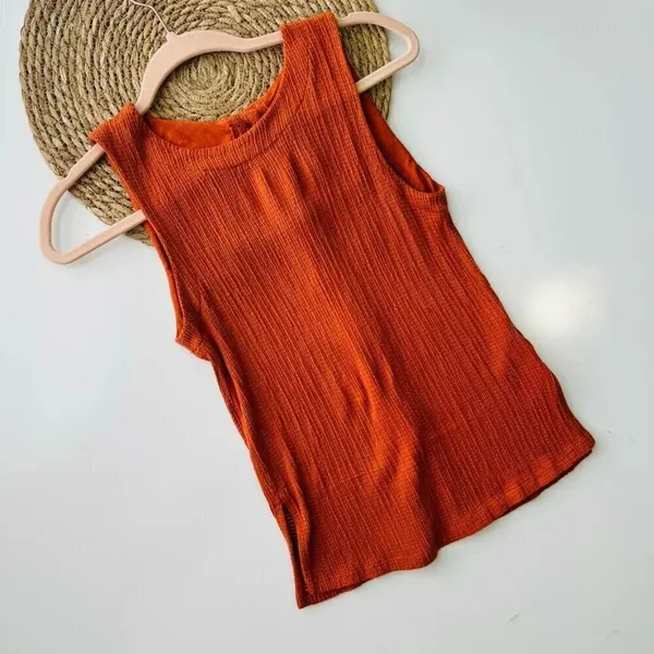 Anthropologie Montauk Textured Tank Top‎ with Button-Down Size XS - Image 2