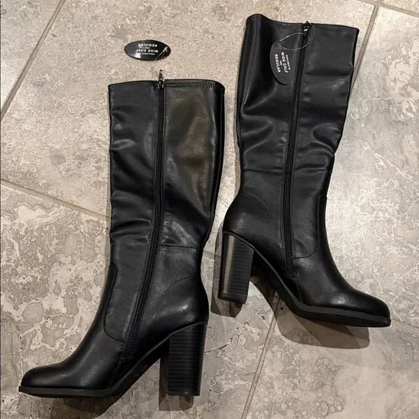 Style & Co Addyy Dress Zipper Boots in Smooth Black, Size 5.5, NEW in Box - Image 7