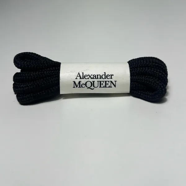 Gucci Alexander McQueen AMQ Black Lace Up Sneaker Shoe Shoelaces Laces Replacements - Image 2