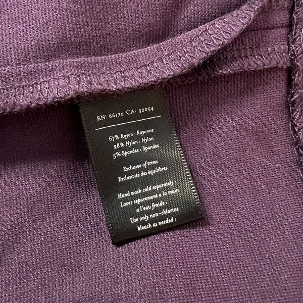 Deletta Anthropologie Purple Strapless fanned bodice cocktail Dress Size M - Image 10