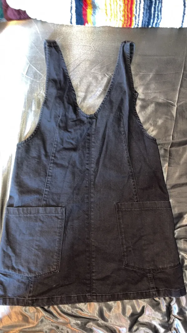 Black denim dress Size M - Image 3