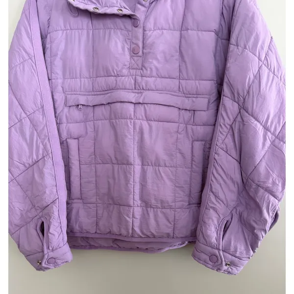 Free People Movement Pippa Packable Pullover Puffer Lavender‎ Women's Size Small - Image 5