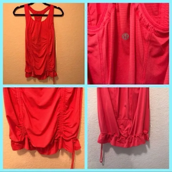 *30off3*‎ NWOT. Lululemon workout coral top - Image 2