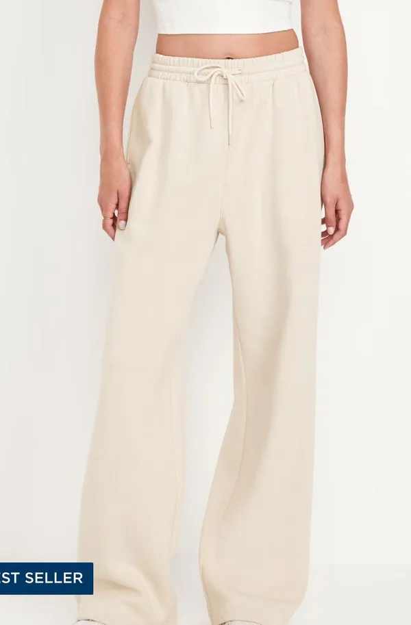Old Navy Cream Sweatpants - Image 3