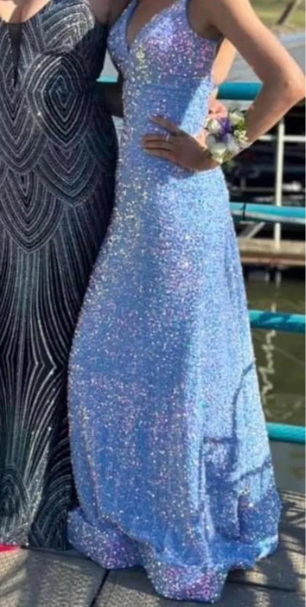 Sherri Hill Prom Dress Sequin - Image 3