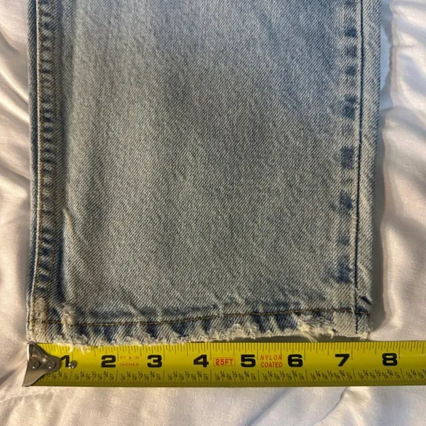Levi’s Vintage 961 Waist 28 inches Inseam 28 inches Light Wash Loose fit 1996 - Image 11