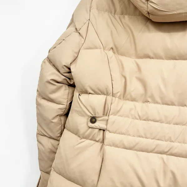 Lauren Ralph Lauren Womens Tan Down Fill Faux‎ Fur Hood Puffer Parka Coat Size L - Image 9