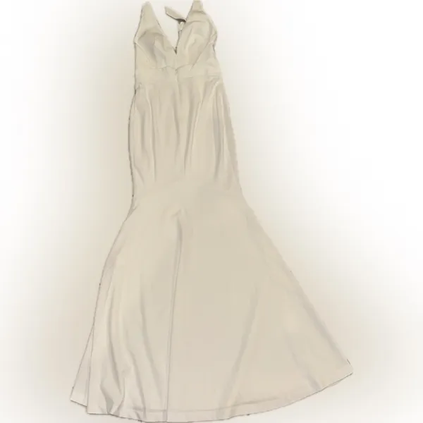 NWOT Dress The Population Camden Mermaid Hem halter white Gown sz XS - Image 8