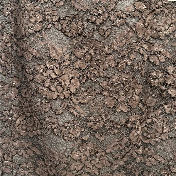LOFT Chocolate/GREY Lace Pencil Skirt - Image 2