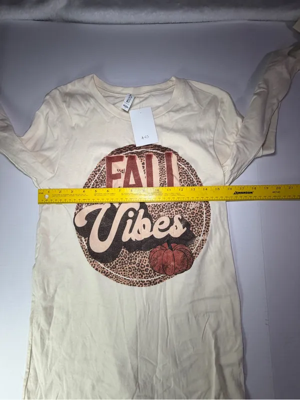 Bella Canvas Cream Long Sleeve "Fall Vibes" Graphic Tee - Image 3