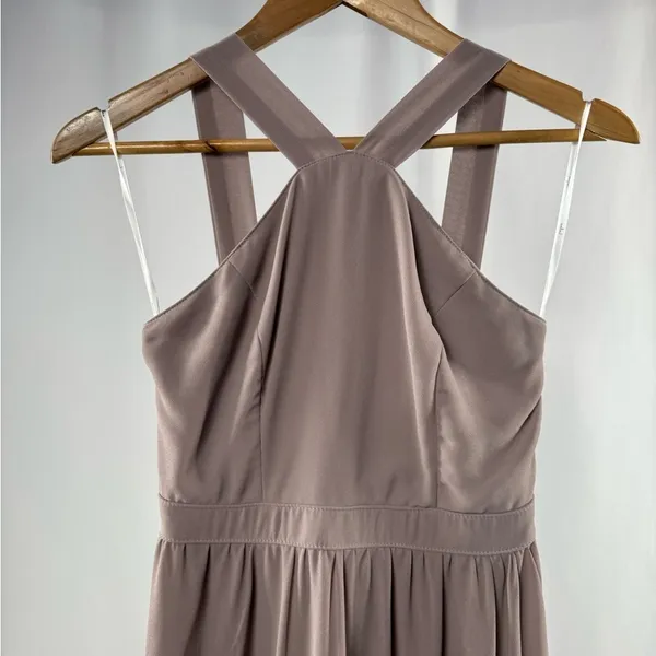 Lulus Air of Romance Maxi Dress in Taupe Size‎ Small - Image 6