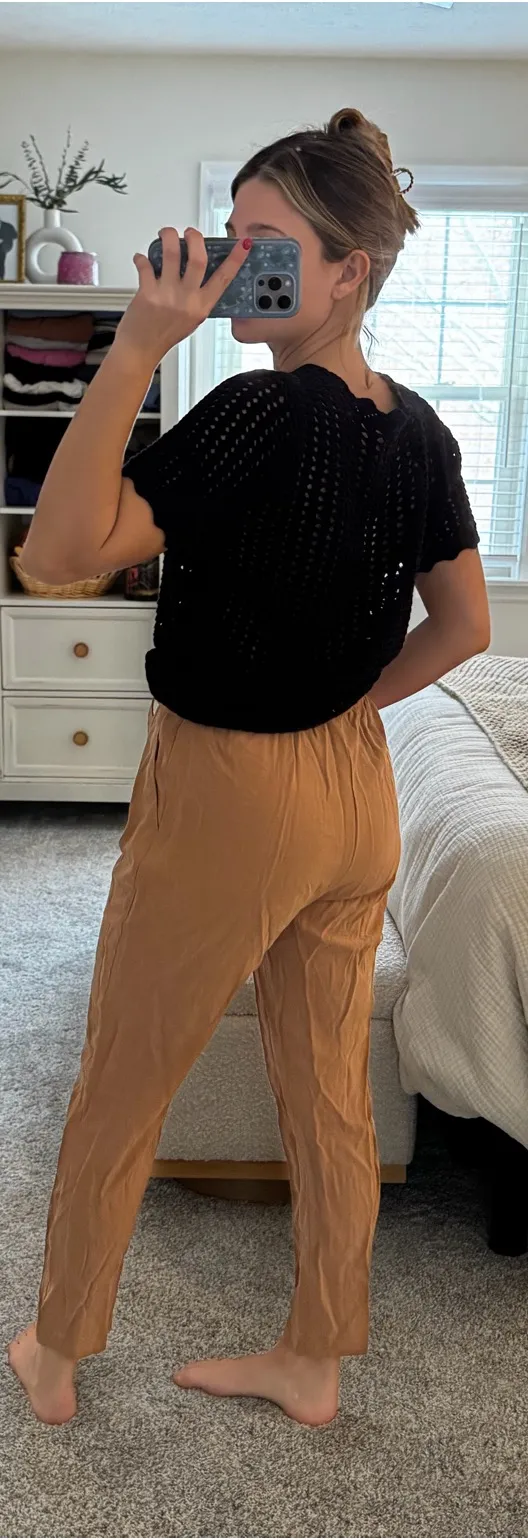 Brown paper bag pants  - Image 3