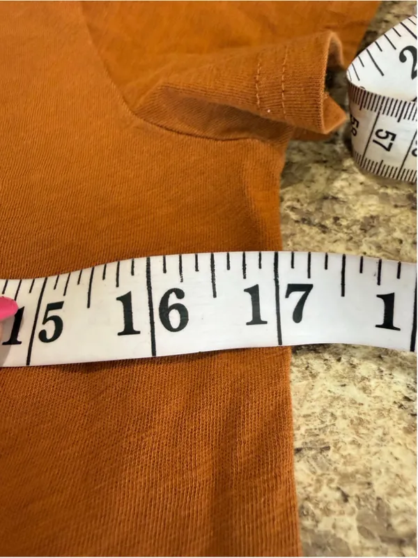 Women's J.Crew Slub Cotton V-Neck Tee, Size S, Orange - Image 6