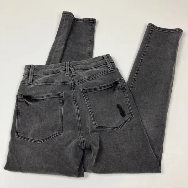 Good American Stone Black 99% Cotton High Waist Skinny Jeans Womens 2/26 - Image 6