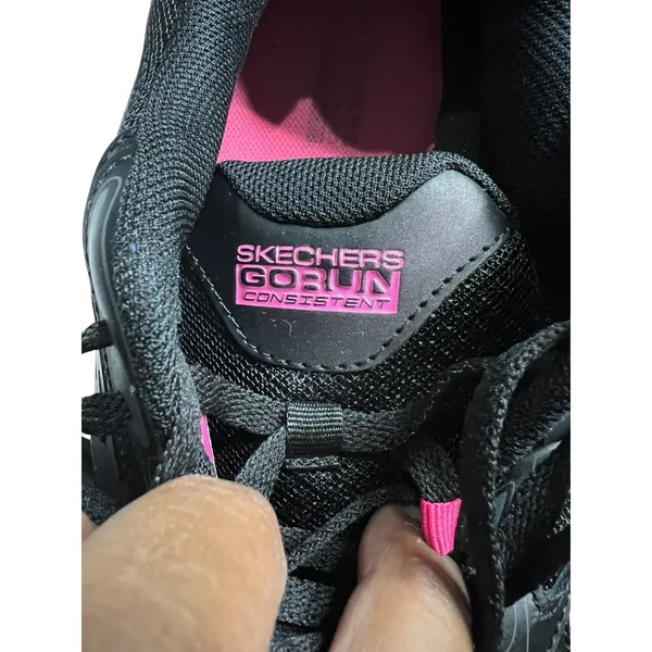 Skechers GOrun Consistent Women's Running Shoes - Black/Pink - Size 8.5 - Image 6