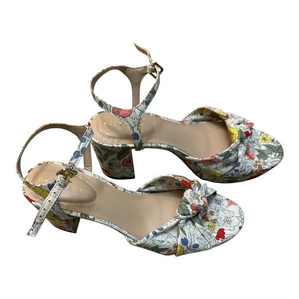Bandolino Floral Open Toe Ankle Strap Sandal- Multicolor Size 7.5 - Image 4