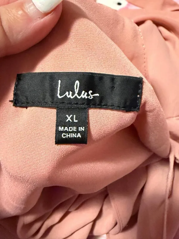 Lulu's Blush Pink Spaghetti Strap High-Low Wrap Dress - Image 4
